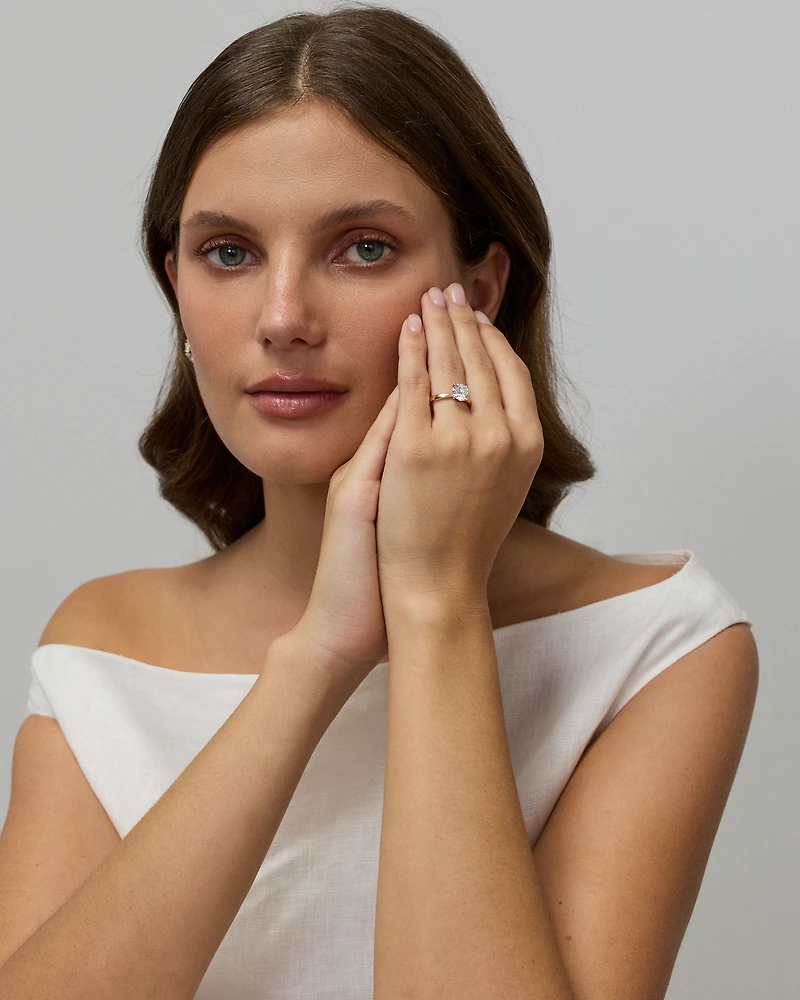 2.32TW Round Brilliant Laboratory-Grown Diamond Solitaire Ring 14kt Yellow and White Gold