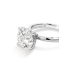 4.00 Carat TW Round Brilliant Laboratory-Grown Diamond Solitaire Engagement Ring in Platinum