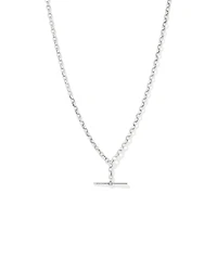 45cm (18") 4.5mm-5mm Width Belcher Fob Chain in Sterling Silver