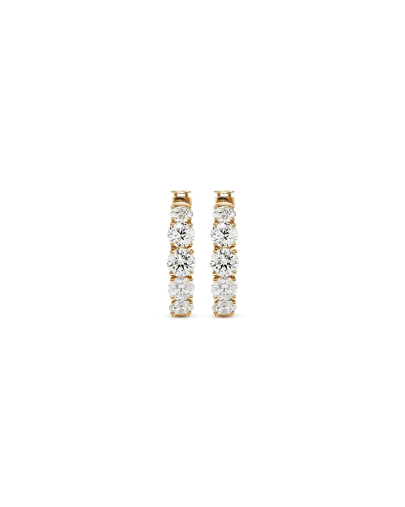 Boucles d’oreilles Huggie Lab Diamond 3.02TW en or 10kt