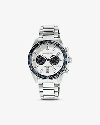 Two-Tone Men's Chronograph Watch in Blue Tone Stainless Steel