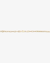 45cm (18”) 3.5mm Hollow Paperclip Chain in 10kt Yellow Gold