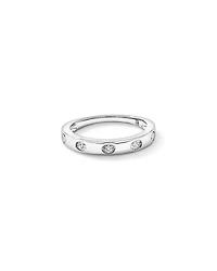 0.22TW Oval Laboratory-Grown Diamond Wedding Band 14kt Gold