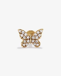 0.06TW Butterfly Helix Stud in 10kt Gold