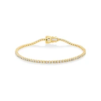 1.64 Carat TW Diamond Tennis Bracelet in 10kt Yellow Gold