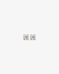 Certified 0.25 Carat TW Round Brilliant Diamond Solitaire Stud Earrings in 18kt Yellow Gold