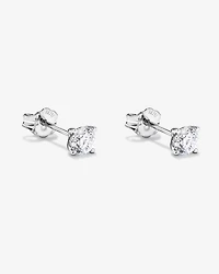 Boucles d’oreilles diamant Solitaire Lab 0.65TW en or blanc 10 carats