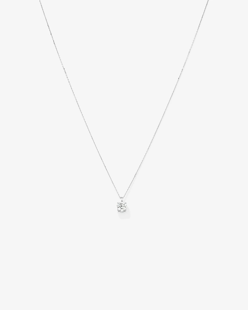 Carat TW Laboratory-Grown Diamond Solitaire Pendant in 14kt Gold