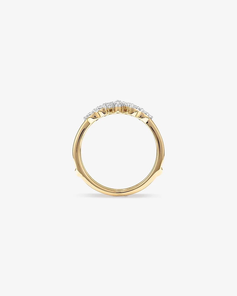 Enhancer Ring with 0.33 Carat TW of Diamonds in 14kt Yellow Gold