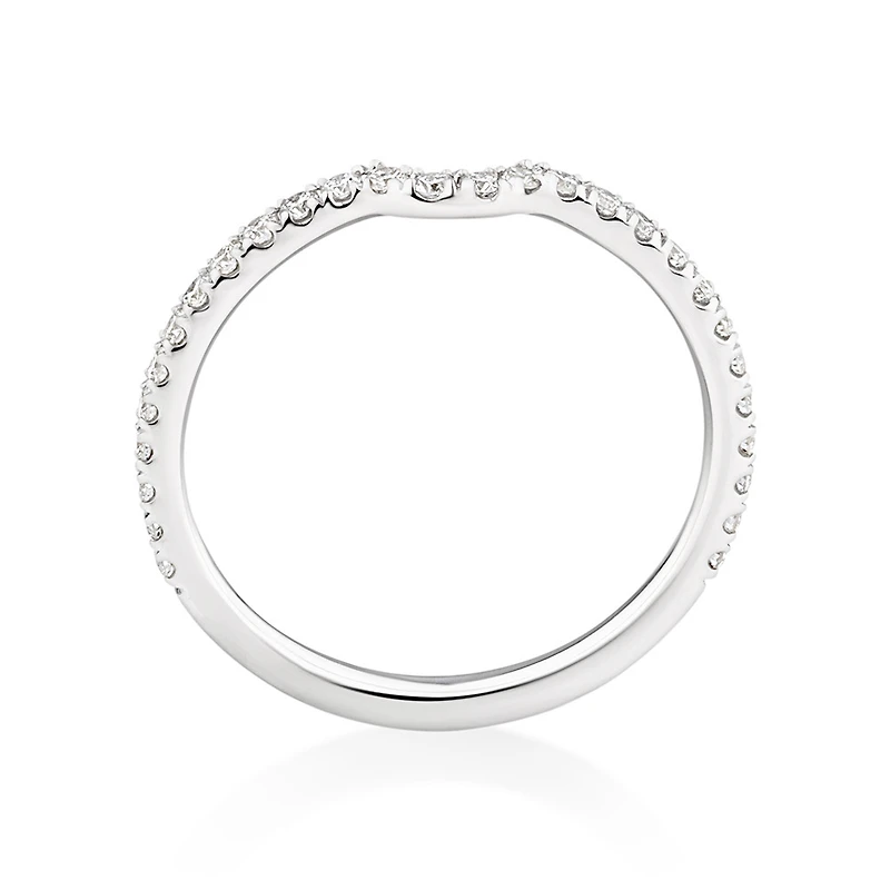 Sir Michael Hill Designer Wedding Band with Carat TW of Diamonds in 18kt White Gold