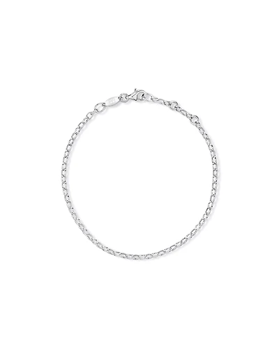 Round Belcher Bracelet in Sterling Silver