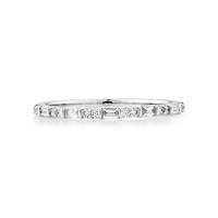 Bague de Mariage de Diamant de 0,20 Carat TW en Or Blanc 14kt