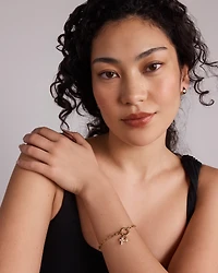 Cultured Freshwater Pearl Flower Pendant in 10kt Yellow Gold