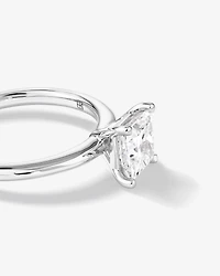 1.25 Carat TW Princess Cut Laboratory-Grown Diamond Solitaire Engagement Ring In 14kt White Gold
