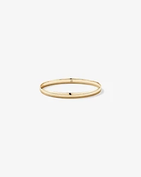 65mm (2.5") 5.7mm Width Solid Oval Bangle in 10kt Yellow Gold
