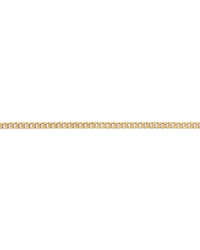 60cm (22") 6mm-6.5mm Width Curb Chain in 10kt Yellow Gold