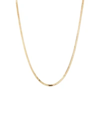 50cm (20") 3.5mm Width Herringbone Necklace in 10kt Yellow Gold