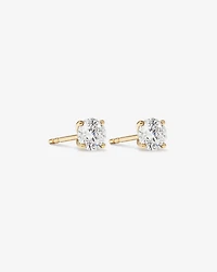 1.00 Carat TW Diamond Solitaire Stud Earrings in 18kt Yellow Gold