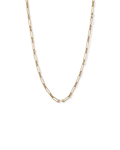 50cm (20") 3 and 1 Paperclip Open Pendant Chain in 10kt Yellow Gold