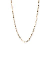50cm (20") 3 and 1 Paperclip Open Pendant Chain in 10kt Yellow Gold