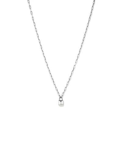 Signature Lock Necklace in Sterling Silver