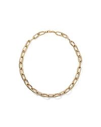 Pavé Luxe Links Necklace in 18kt Vermeil