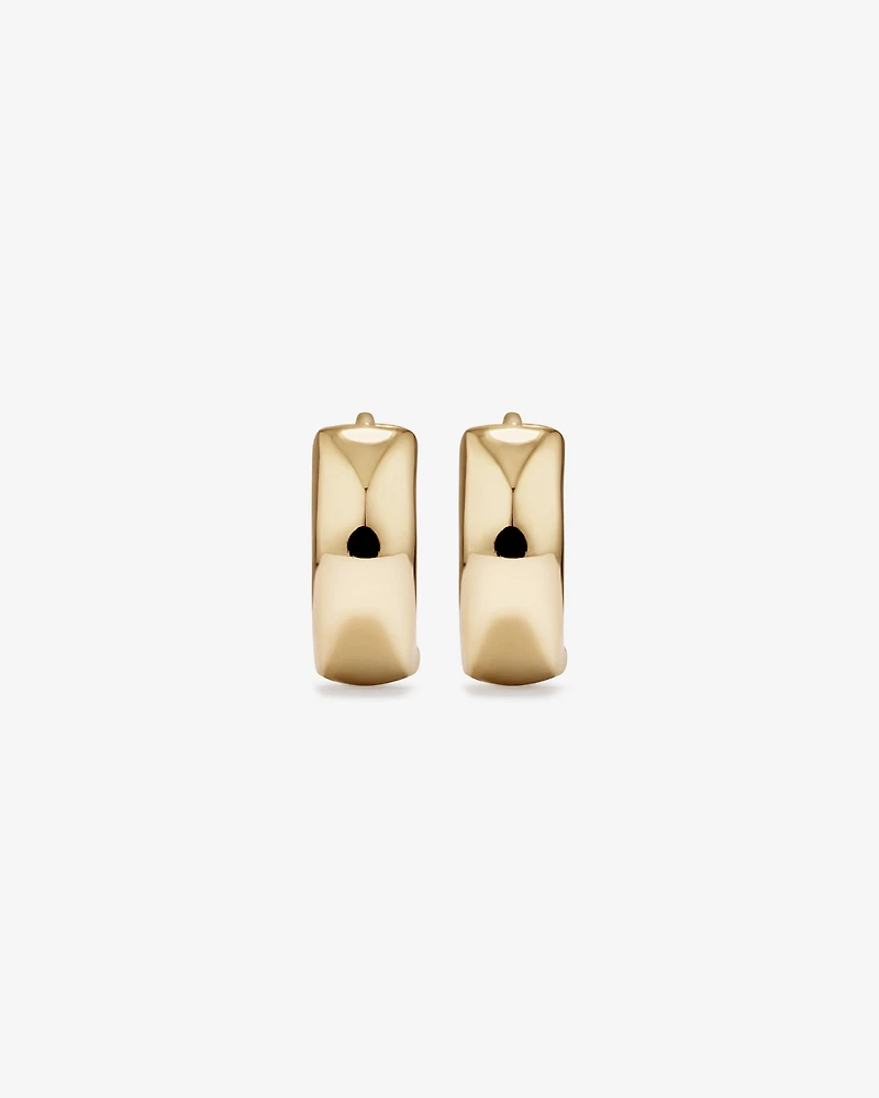 10mm Huggie Earrings 10kt Yellow Gold