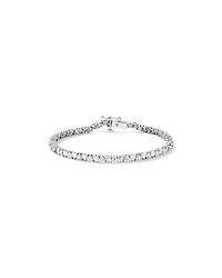 6.60 Carat TW Laboratory-Grown Diamond Heart Tennis Bracelet in 10kt White Gold