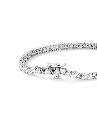 6.60 Carat TW Laboratory-Grown Diamond Heart Tennis Bracelet in 10kt White Gold