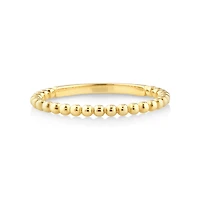 Bead Stacker Ring in 10kt Yellow Gold