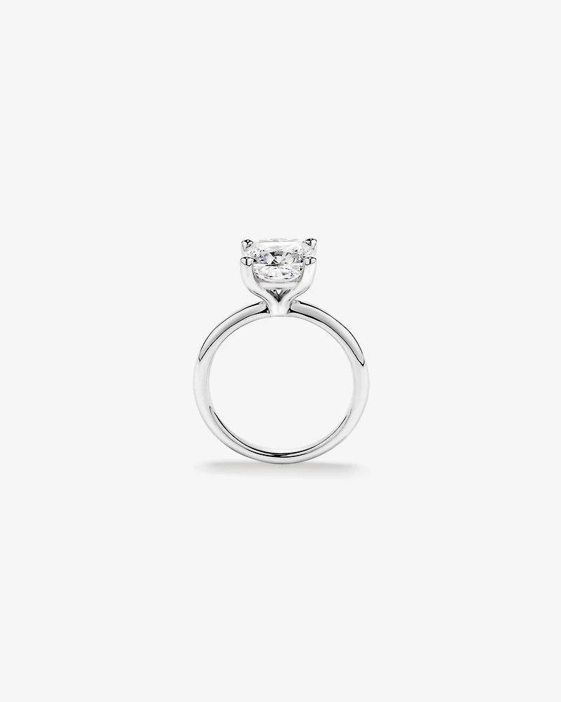 3.00 Carat TW Cushion Cut Laboratory-Grown Diamond Solitaire Engagement Ring Platinum