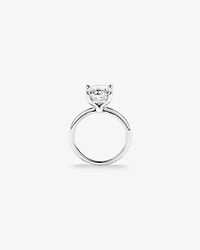 3.00 Carat TW Cushion Cut Laboratory-Grown Diamond Solitaire Engagement Ring Platinum