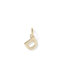 Letter D Initial Pendant in 10kt Yellow Gold