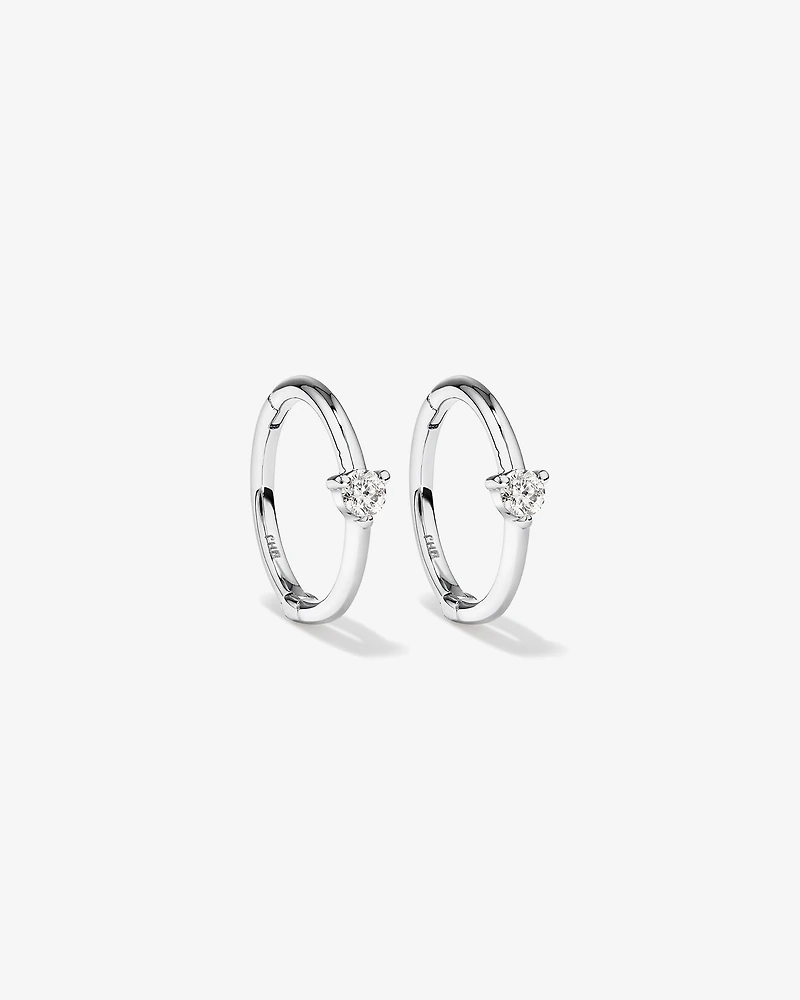 Diamond Accent Sleeper Earrings 10kt Gold