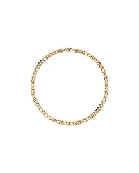 55cm (9") 8.87mm Flat Beveled Curb Chain in 10kt Yellow Gold