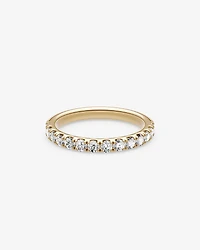 0.75 Carat TW Round Brilliant Half Claw Ring 18kt Yellow Gold