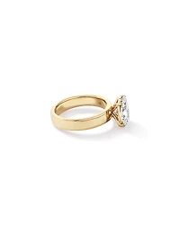 2.00TW Oval Laboratory-Grown Diamond Solitaire Ring 14kt Yellow Gold