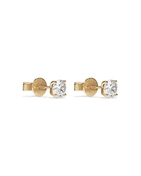 1.00 Carat TW Diamond Solitaire Stud Earrings in 18kt Yellow Gold