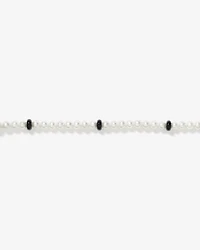Cultured Freshwater Pearl & Onyx Bracelet in Sterling Silver