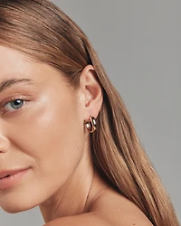 15mm Hoop Earrings 10kt Yellow Gold