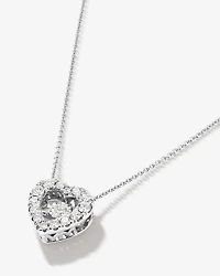 0.38 Carat TW Round Brilliant Laboratory-Grown Diamond Heart Pendant in Sterling Silver