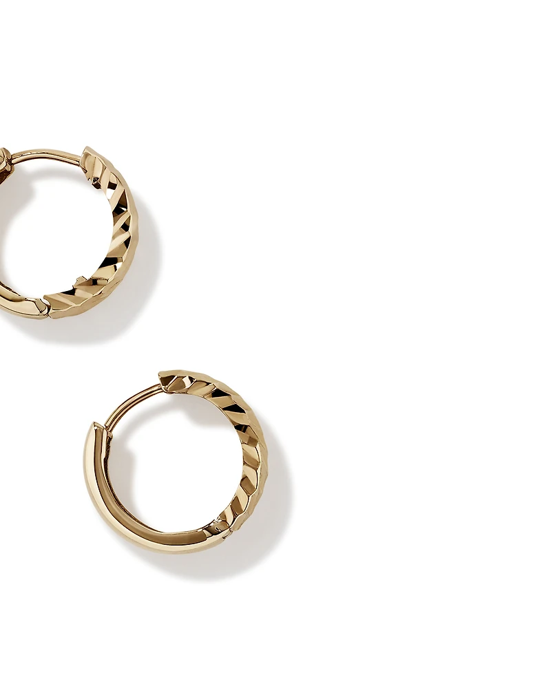 11mm Huggie Earrings 10kt Yellow Gold