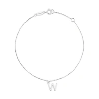 19cm (7.5") W Initial Bracelet in Sterling Silver