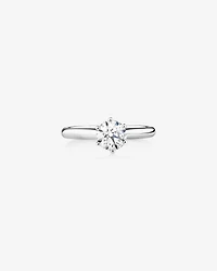Certified Solitaire Engagement Ring with A 1 Carat TW Diamond in 14kt White Gold
