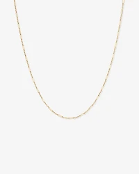 1.6mm Wide Paperclip 3 and 1 Chain in 10kt Yellow Gold