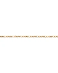 19cm (7.5") Double Oval Curb Bracelet in 10kt Yellow Gold