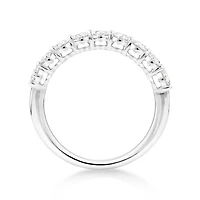 Bague avec 1,17 carat TW de diamants cultivés en laboratoire en or blanc 14kt