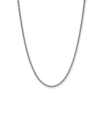 Collier Chaîne Gourmette Miami 55 Cm (22") Largeur 5,35 Mm En Argent Sterling