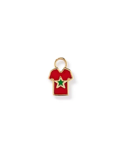 Morocco Jersey Earring Charm in 18Kt Vermeil