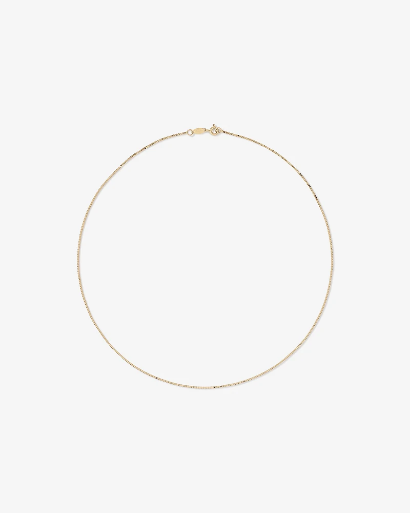 45cm (18") Box Chain in 10kt Yellow Gold